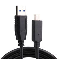 USB3.0 untuk tipe-c 5Gbps kabel Data dengan jaket PVC pengisian cepat untuk ponsel Hard Disk kotak jalinan pelindung untuk komputer