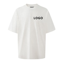T-shirts vierges 100 % coton pour hommes, coupe oversize à épaules tombantes, personnalisables avec logo – Vente en gros