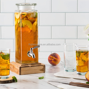 3 distributeurs <span class=keywords><strong>de</strong></span> boissons en verre Mason Jar <span class=keywords><strong>de</strong></span> 30 oz avec support en métal noir, divertissement amusant pour les fêtes, verrerie pour l'eau, le thé glacé, le punch - Product Image 5