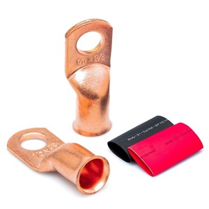 Terminales de Cable de Cobre para Ingeniería Química de 10 AWG con Tubo Termocontraíble para Equipos de Energía - Product Image 1