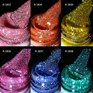 CCO-<span class=keywords><strong>Vernis</strong></span> à ongles en gel <span class=keywords><strong>semi</strong></span>-<span class=keywords><strong>permanent</strong></span> à paillettes réfléchissantes colorées, peinture scintillante, <span class=keywords><strong>vernis</strong></span> à ongles en gel UV - Product Image 3