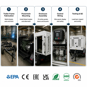 Generador diésel Cummins 4B3.9-G11 con certificación EPA, EAC, CE, ISO9001, de 20kva, 22kva, 23kva, 24kva, 25kva, 16kw, 17kw, 18kw para uso residencial - Product Image 4