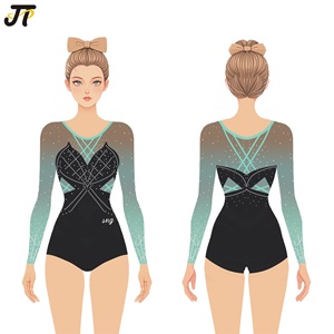 Gymnastics Leoatrda Leotard Children <strong>Girls</strong> Athletic Comfortable Lightweight Durable for Stage Dancerwear Training Competition - Product Image 1