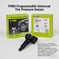 Capteur TPMS programmable universel double fréquence 315 MHz 433 MHz intégré au système de surveillance de la pression des pneus pour véhicules