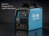 Nouvelle machine à souder à l'arc à courant continu ROLWAL avec écran LCD, flux en continu MIG & MMA 140A, cycle de travail 40%