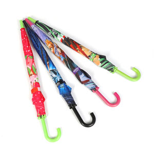 <span class=keywords><strong>Parapluie</strong></span> droit pour enfants de 19 pouces * 8k, tissu en polyester 190T avec poignée en plastique en forme de J, <span class=keywords><strong>ouverture</strong></span> <span class=keywords><strong>automatique</strong></span>, <span class=keywords><strong>fermeture</strong></span> semi-<span class=keywords><strong>automatique</strong></span> - Product Image 5