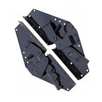 Charnières de levage à clic pour meubles de salon en fer, fermeture amortie, réglables multi-angles, durables, faciles à installer pour salon et cuisine