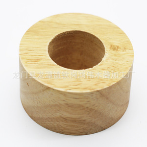 Anillos de madera maciza, círculos de madera redondos para proyectos de manualidades, grabado, tamaño personalizable HW G 023 - Product Image 3