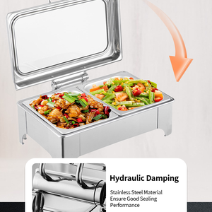 Calentador de comida de servidor de <span class=keywords><strong>Buffet</strong></span> independiente barato, plato de frotamiento de <span class=keywords><strong>Buffet</strong></span> de Catering para <span class=keywords><strong>Buffet</strong></span> de la mejor calidad - Product Image 2