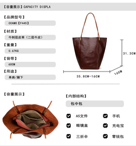 Bolsos cruzados de diseñador de moda, bolsos de hombro de cuero genuino de alta calidad, bolsos de mano casuales para mujer - Product Image 2