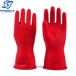 14 inch veiligheidsisolatiehandschoenen, dielektrische klasse 0 EN60903 gecertificeerd, 1000V AC, tweekleurig rubber, bescherming tegen elektrische schokken - Product Image 6