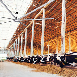 Ventilador de Techo Industrial Eléctrico Reversible HVLS AC de 7.3m (16 pies), Fabricante de Ventiladores de Techo Eléctricos HVLS AC, 38db, 6 Aspas - Product Image 5