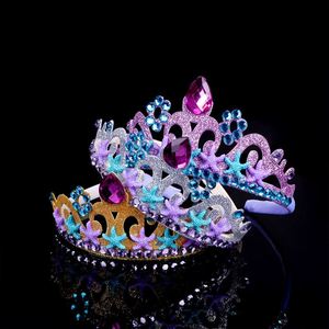Costume Supplies <b>Birthday</b> Decoration Tiaras <b>Headband</b> for Girls Mermaid Party Crown - Product Image 3
