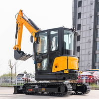 Mini-excavatrice Kubota de 3,5 tonnes avec moteur, certifiée CE EPA, pour l'exploitation minière, le déneigement et l'agriculture, livraison gratuite