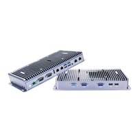 Fanless komputer tertanam i7 8565U 16G DDR4 M.2 TPM2.0 industri mini pc linux kompatibel 4 port lan