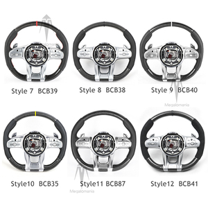 Volant complet en fibre de carbone pour Mercedes-Benz <span class=keywords><strong>AMG</strong></span> C63 E63 W213 G500 S63 S500 S320 W205 W206 A45 W204 avec éclairage LED – Support durable – Accepte les commandes - Product Image 5