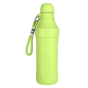 Bouteille d'eau isotherme octogonale de 500 ml en acier inoxydable 304 avec couvercle en PP et cordon de transport, gobelet isotherme portable, logo personnalisé - Product Image 2