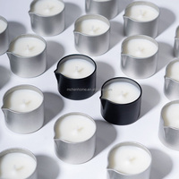 Bougies d'aromathérapie à cire de noix de coco à basse température pour Massage corporel Spa de chaleur Salon de beauté pour la décoration de la maison Huile essentielle