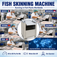 Peladora Comercial de Pescado Acero Inoxidable 304 Modelo Compacto de Sobremesa para Bagre Lubina Dorada Eglefino Pescadería