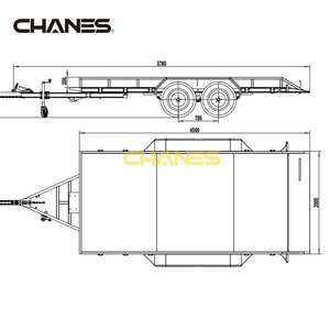 Rơ moóc gấp 4x8 5x8 thích hợp để vận chuyển các máy xúc nhỏ khác nhau và máy xúc lật nhỏ - Product Image 6