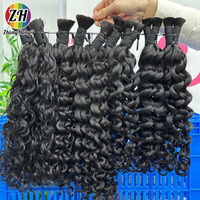 Extensiones de Cabello Humano Virgen Brasileño 100% Liso Natural para Trenzas, Paquetes a Granel de 16-32 Pulgadas, Doble Trama