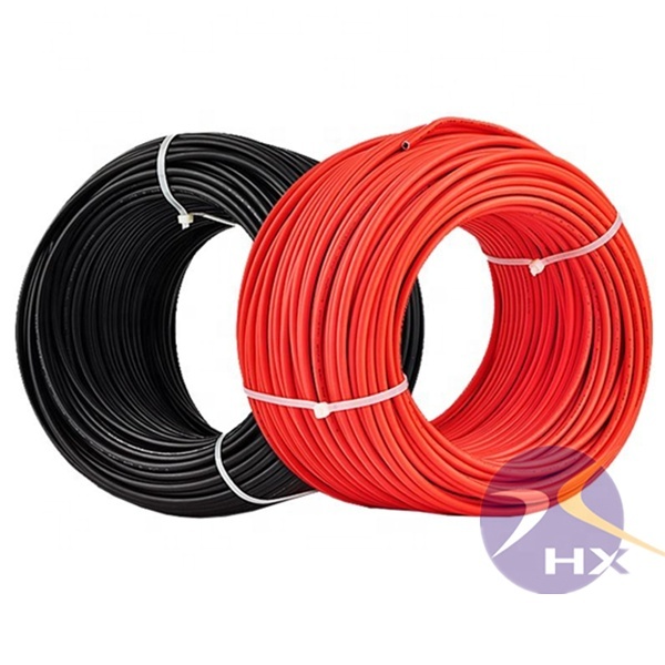 Super Solar Pv Cable 4mm2 to 6mm2 XLPE DC Power Cable 6mm2 H1Z2Z2-K 16mm Black Solar Cable Wire for Power Stations