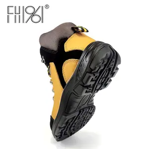 FH961 Rugged Work Shoes For Man With Steel Toe Boots For Heavy-Duty Construction Sites Waterproof Durable Non-Slip Design