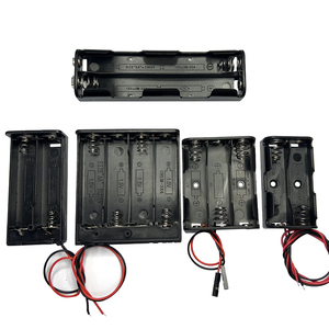 <span class=keywords><strong>4</strong></span> <span class=keywords><strong>AA</strong></span> Pin chủ PP chất liệu với Nickel tấm kết thúc an toàn 4x1.5V Hộp pin trường hợp mà không cần Bìa Phụ Kiện Pin - Product Image 1