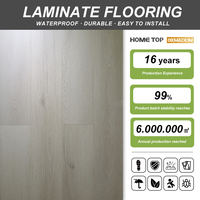 Lantai Laminasi Herringbone HDF AC3 12mm Tahan Air Sistem Klik Anti Gores Pasokan Pabrik Grosir