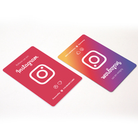 YTS prix usine personnalisé Programmable QR Code médias sociaux en plastique payer examen Nfc Stand examen carte de visite