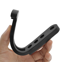 Sangle de fixation télescopique pour échelle de yacht, attache de maintien sécurisée pour bateau, bande en caoutchouc noir, accessoire d'échelle marine
