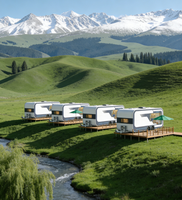 Maison préfabriquée portable de type capsule spatiale pour le camping, les voyages, les camping-cars et les campings