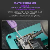 LB Tool 5 en 1 Kit de réparation de téléphone portable résistant à la chaleur 300 °C Poignée intégrée CPU IC Glue Removal Prying Hard Drive PCB Tool