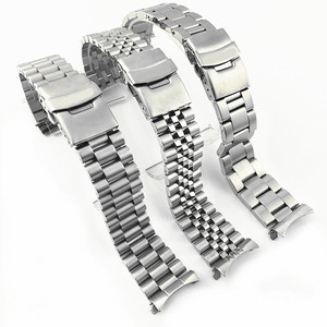 Correa de <span class=keywords><strong>Reloj</strong></span> de Acero Inoxidable de Alta Calidad de 20 mm y 22 mm, Banda Metálica para <span class=keywords><strong>Reloj</strong></span> con 5 Cuentas, Repuestos de <span class=keywords><strong>Reloj</strong></span> para Hombre, Brazaletes Sólidos de Metal - Product Image 1