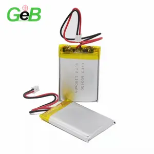 Hot Selling GEB 603450 803048 3.7V 1200mAh 1S1P with PCB Rechargeable Battery Li-ion Batteries With NTC Lithium Polymer Battery