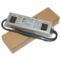Alimentation à découpage Meanwell ELG-200-36B 200W 36V avec PFC, sortie simple variable pour laboratoire, étanche IP67, efficacité 92%, driver LED