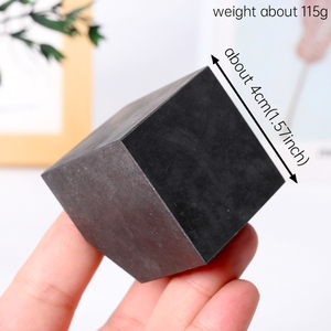 Wholesale Bulk Energy <b>Crystal</b> Carved Shungite square Cube <b>Crystal</b> Cube for Decoration - Product Image 2