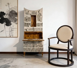 <span class=keywords><strong>Armoire</strong></span> italienne luxueuse de style artistique en <span class=keywords><strong>bois</strong></span> peinte à la main, à ouverture et fermeture. C'est une <span class=keywords><strong>armoire</strong></span> latérale de rangement haut de gamme pour villa - Product Image 5