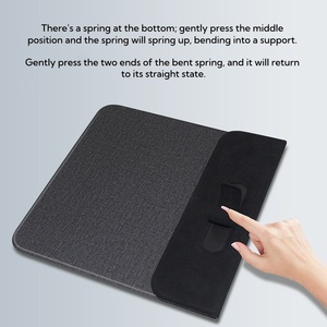 Custom <b>Small</b> Size Waterproof Portable 15W Wireless Charger Mouse Pad 3 in 1 Fast Wireless Charging Mousepads with Phone Stand - Product Image 3