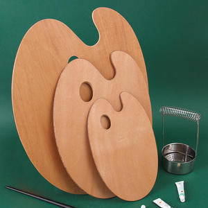 <span class=keywords><strong>Palette</strong></span> de peinture à l'huile ovale en gros Grande <span class=keywords><strong>palette</strong></span> de peinture d'artiste de forme ovale en bois avec trou pour le pouce <span class=keywords><strong>Palette</strong></span> de peinture en bois d'artiste - Product Image 4