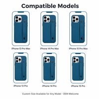 Étui de téléphone en cuir véritable avec dragonne, antichoc, pour iPhone 13 14 15 16 17 18 Pro Max, personnalisable avec logo OEM, vente en gros