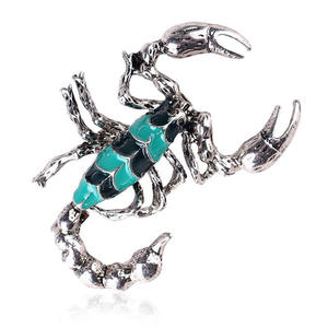 Personalized <strong>Oil</strong> Drip <strong>Scorpion</strong> Brooch Shirt Jacket Pin Domineering Retro Badge Fashion Punk Men's Party Suit Accessories Gift - Product Image 2