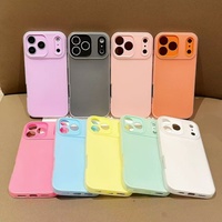 Casing HP GOINGOO Warna Polos Anti Benturan Bahan TPU+PC Jelly Macaroon Candy untuk iPhone 17 Pro Max 16 15/14/13/12