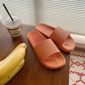 XIXIXITIAO pantoufles épaisses et confortables en caoutchouc de haute qualité chaussures d'été décontractées pour la plage pantoufles antidérapantes pour la chambre des femmes - Product Image 5