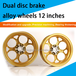 Jantes de moto avant et arrière de 12 pouces, moyeu de roue, jante, velg pour Vespa GTS GTV 200 250 <span class=keywords><strong>300</strong></span> GTS SUPER TECH <span class=keywords><strong>300</strong></span> HPE Accessoires - Product Image 3