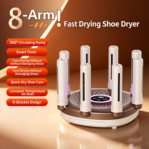 Secador de Zapatos Inteligente de 8 Brazos, Máquina Eléctrica de Secado de Zapatos con Aire Caliente y Temporizador para el Hogar - Product Image 2