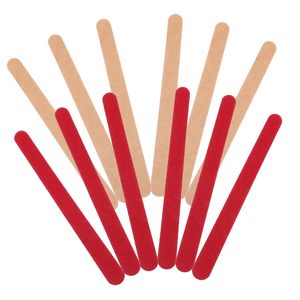 Lima de Uñas Recta Personalizada de Madera Desechable, Grano 80/80, Herramientas de Manicura - Product Image 1