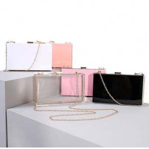 Pochette de soiree elegante et simple a bandouliere chaine ideale pour les femmes habillees - Product Image 4