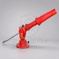 Canon à mousse d'eau manuel fixe ZHONGSU avec longue portée et commande par levier, monté sur bride, pour la lutte contre les incendies industriels