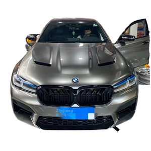 Capot en aluminium BMpower M5 CS pour Série 5 G30/G38/F90, nouveau noir classique, vis incluses, fixation par vis, amélioration - Product Image 1